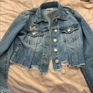 Cropped denim jacket from Zara